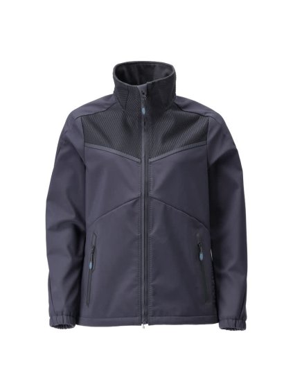 Softshell bunda Černá modrá (Velikost XS)