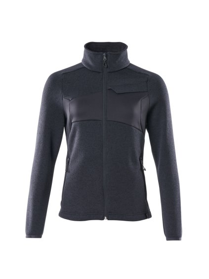 Mikina se zipem Černá modrá (Velikost XS)