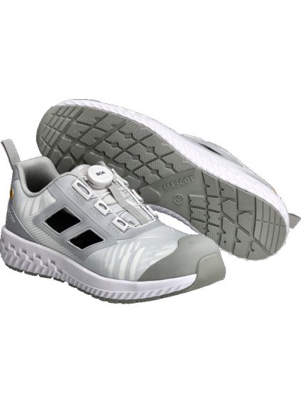 Bezpečnostní obuv Bílá/světle šedá melánž (Velikost 48)