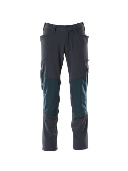 Kalhoty s kapsami na kolenou Černá modrá (Velikost 68)