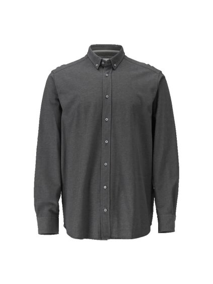 Košile Tmavě antracitová/světle šedá melánž (Velikost 53-54)
