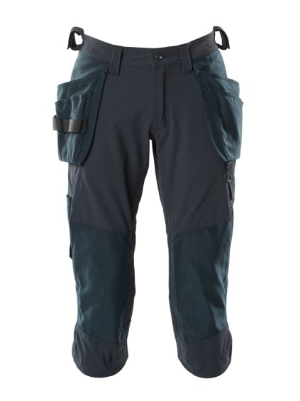 3/4 dlouhé kalhoty s kapsami Černá modrá (Velikost 66)