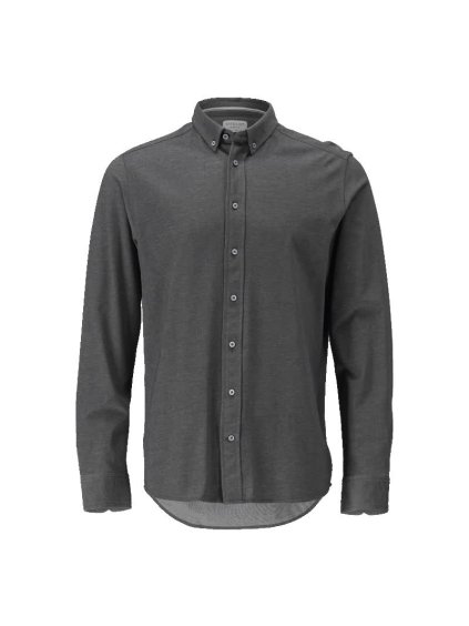 Košile Tmavě antracitová/světle šedá melánž (Velikost 43-44)