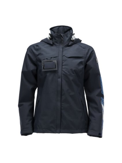 Bunda Outer Shell Černá modrá (Velikost XS)