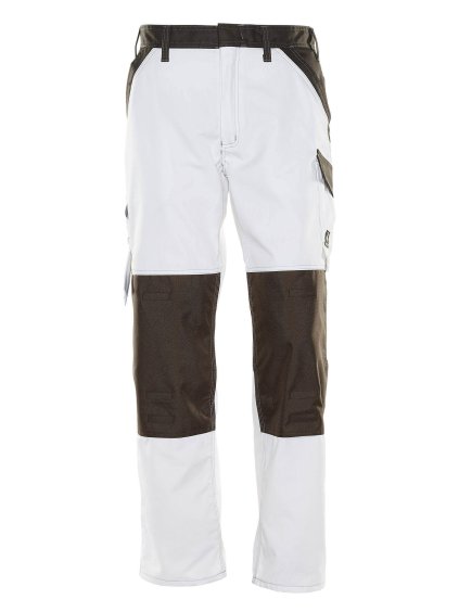 Kalhoty s kolenními kapsami Bílá/tmavě antracitová (Velikost 68)