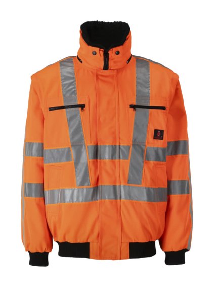 Bunda Pilot Hi-vis oranžová (Velikost XS)