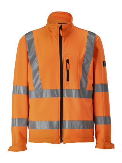 Softshell bunda Hi-vis oranžová (Velikost XL)