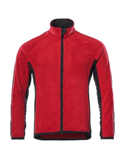 Fleecová bunda Červená/černá (Velikost XS)