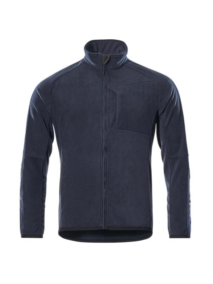 Fleecová bunda Černá modrá (Velikost XS)