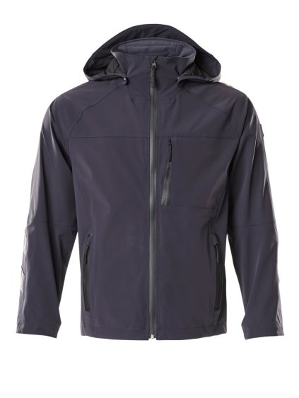 Hardshell bunda Černá modrá (Velikost XS)