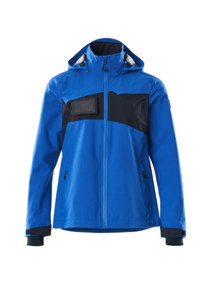 Bunda Outer Shell Azurově modrá/černomodrá (Velikost XS)