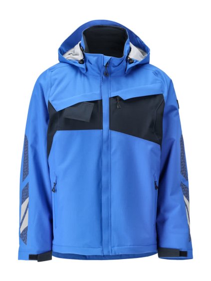 Zimní bunda Azurově modrá/černomodrá (Velikost XS)