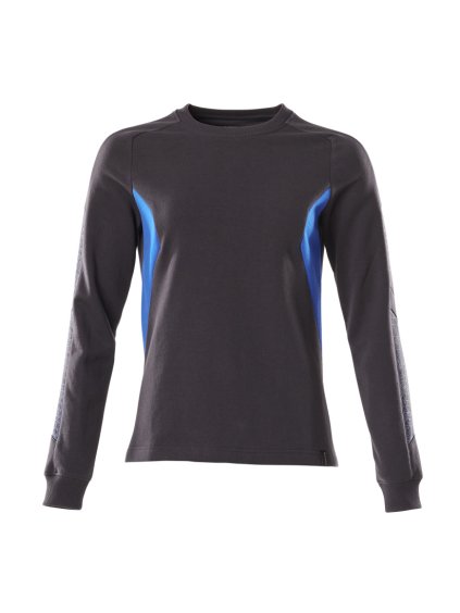 Mikina Černá modrá/Azurová modrá (Velikost XS)