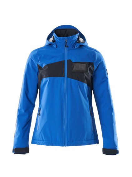 Zimní bunda Azurově modrá/černomodrá (Velikost XS)