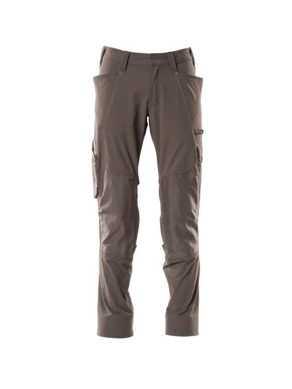 Kalhoty s kapsami na kolenou Tmavě antracitová (Velikost 68)