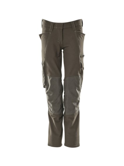 Kalhoty s kapsami na kolenou Tmavě antracitová (Velikost 56)