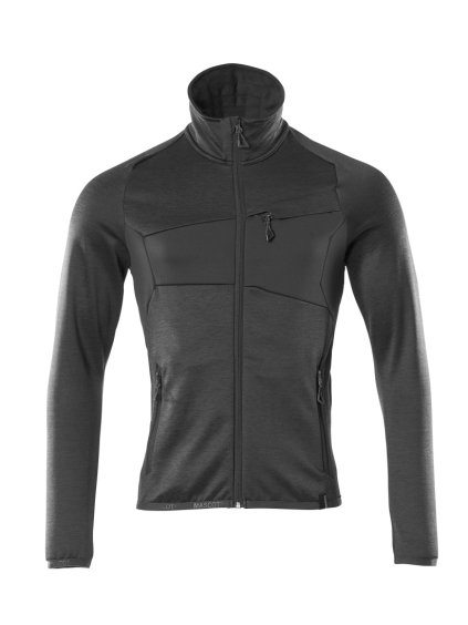 Fleecová mikina se zipem Černá (Velikost XS)