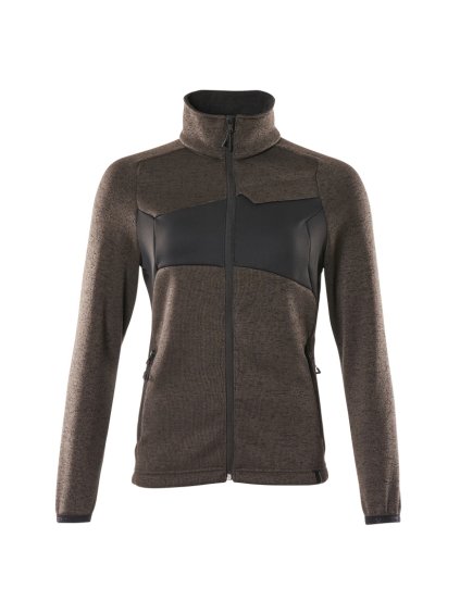 Mikina se zipem Tmavě antracitová/černá (Velikost XS)