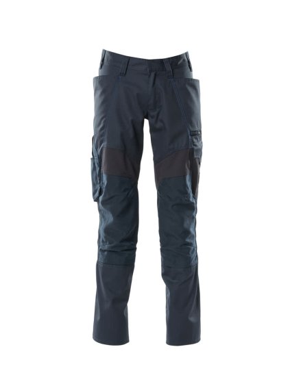 Kalhoty s kolenními kapsami Černá modrá (Velikost 70)