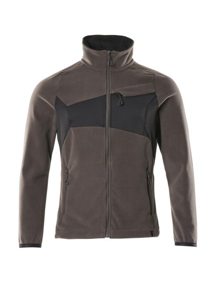 Fleecová bunda Tmavě antracitová/černá (Velikost XS)