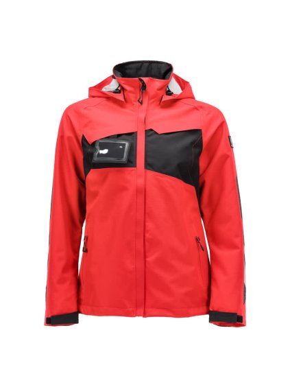 Bunda Outer Shell Dopravní červená/černá (Velikost XS)