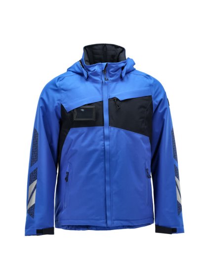 Zimní bunda Azurově modrá/černomodrá (Velikost XS)