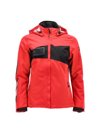 Zimní bunda Dopravní červená/černá (Velikost XS)