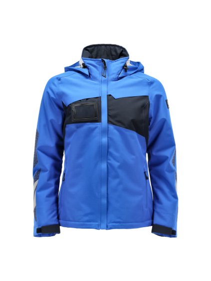 Zimní bunda Azurově modrá/černomodrá (Velikost XS)