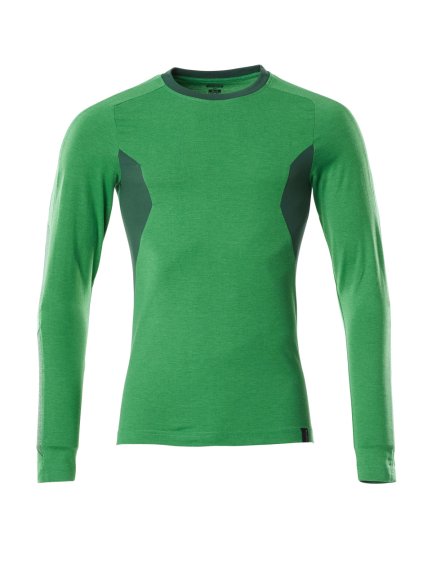 Triko s dlouhým rukávem Travnatě zelená/Zelená (Velikost XS)