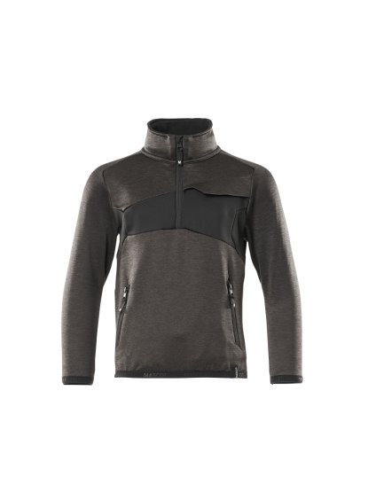 Fleecová mikina pro děti Tmavě antracitová/černá (Velikost 164)