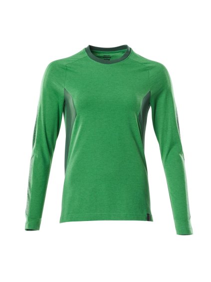 Triko s dlouhým rukávem Travnatě zelená/Zelená (Velikost XS)