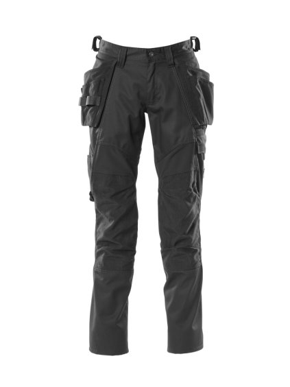 Kalhoty se závěsnými kapsami Černá (Velikost 68)