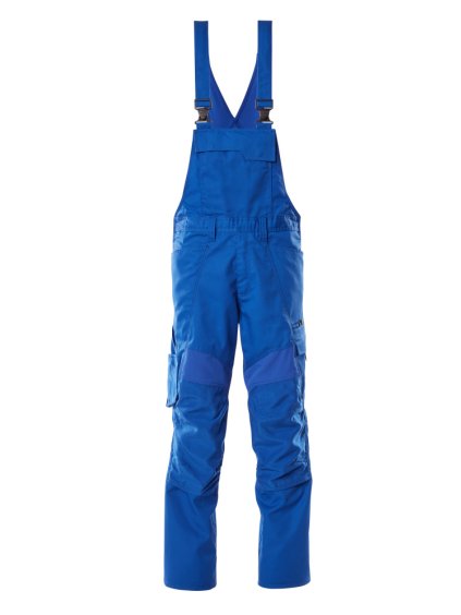 Kalhoty s laclem a kolenními kapsami Azurově modrá (Velikost 68)