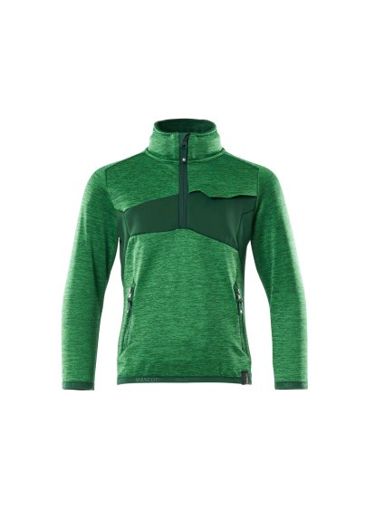 Fleecová mikina pro děti Travnatě zelená/Zelená (Velikost 164)