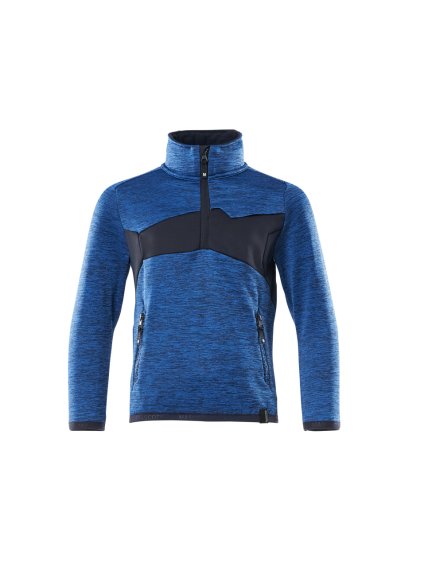 Fleecová mikina pro děti Azurově modrá/černomodrá (Velikost 164)