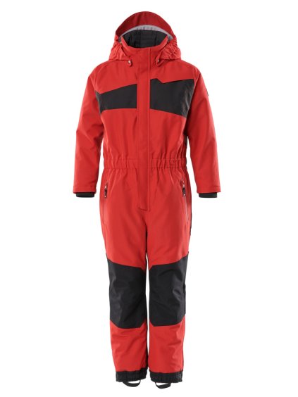 Dětská sněhová kombinéza Dopravní červená/černá (Velikost 128)