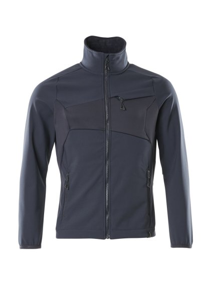 Softshell bunda Černá modrá (Velikost XS)