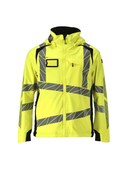 Hardshell bunda Hi-vis žlutá/černá (Velikost XL)