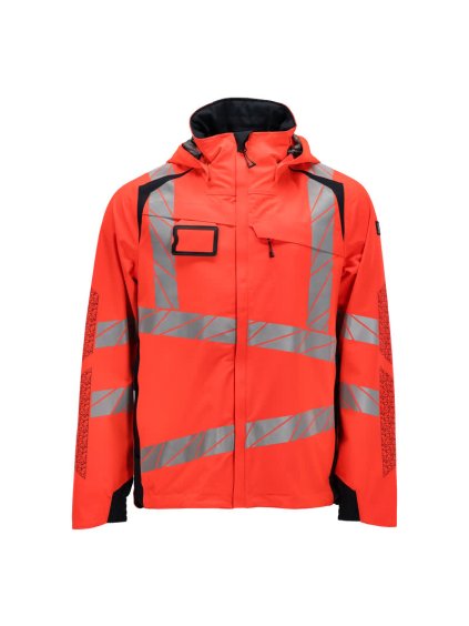 Hardshell bunda Hi-vis červená/černá modrá (Velikost XL)