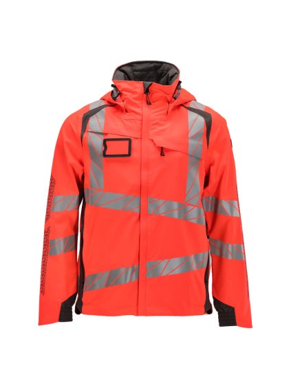 Hardshell bunda Hi-vis červená/tmavě antracitová (Velikost XL)