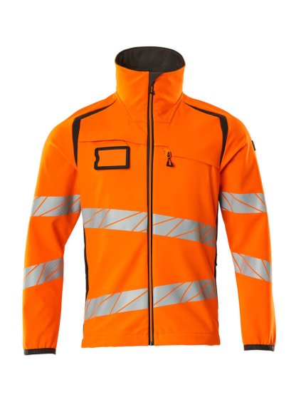 Softshell bunda Hi-vis oranžová/tmavě antracitová (Velikost XL)
