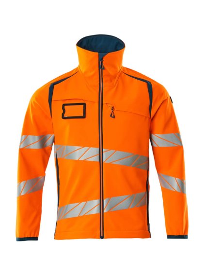 Softshell bunda Hi-vis oranžová/tmavě petrolejová (Velikost XL)