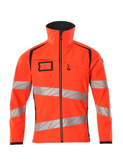 Softshell bunda Hi-vis červená/černá modrá (Velikost XL)