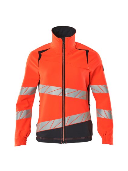 Bunda Hi-vis červená/černá modrá (Velikost XS)
