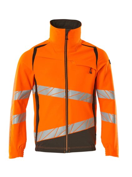 Bunda Hi-vis oranžová/tmavě antracitová (Velikost XL)