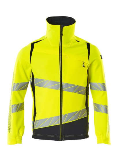 Bunda Hi-vis žlutá/černo modrá (Velikost XL)
