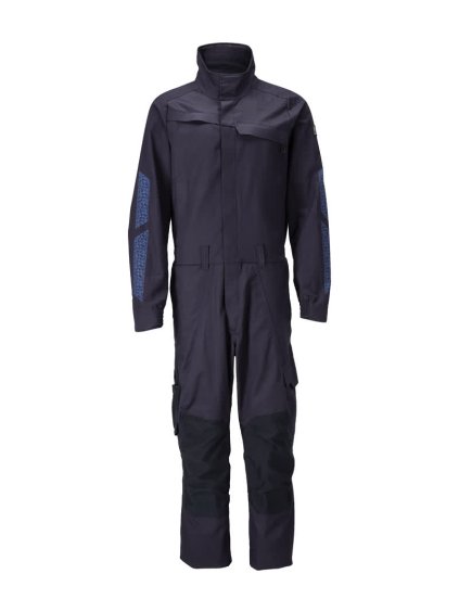 Overal s kolenními kapsami Černá modrá (Velikost XS)