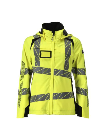 Hardshell bunda Hi-vis žlutá/černá (Velikost XS)