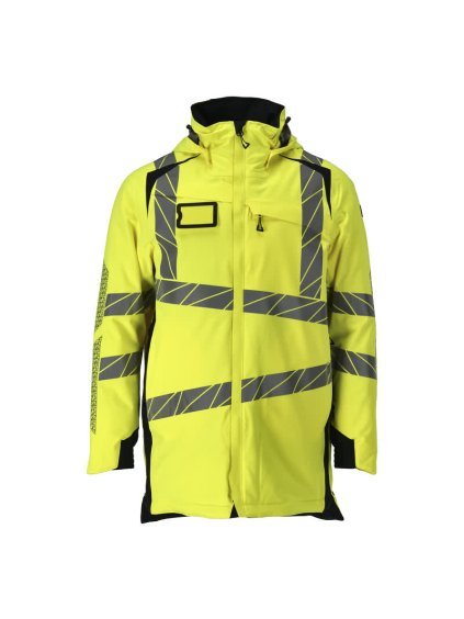 Bunda Parka Hi-vis žlutá/černo modrá (Velikost XS)