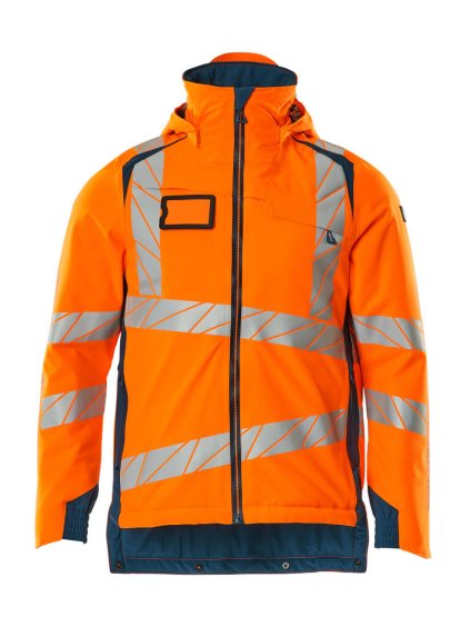 Zimní bunda Hi-vis oranžová/tmavě petrolejová (Velikost XL)